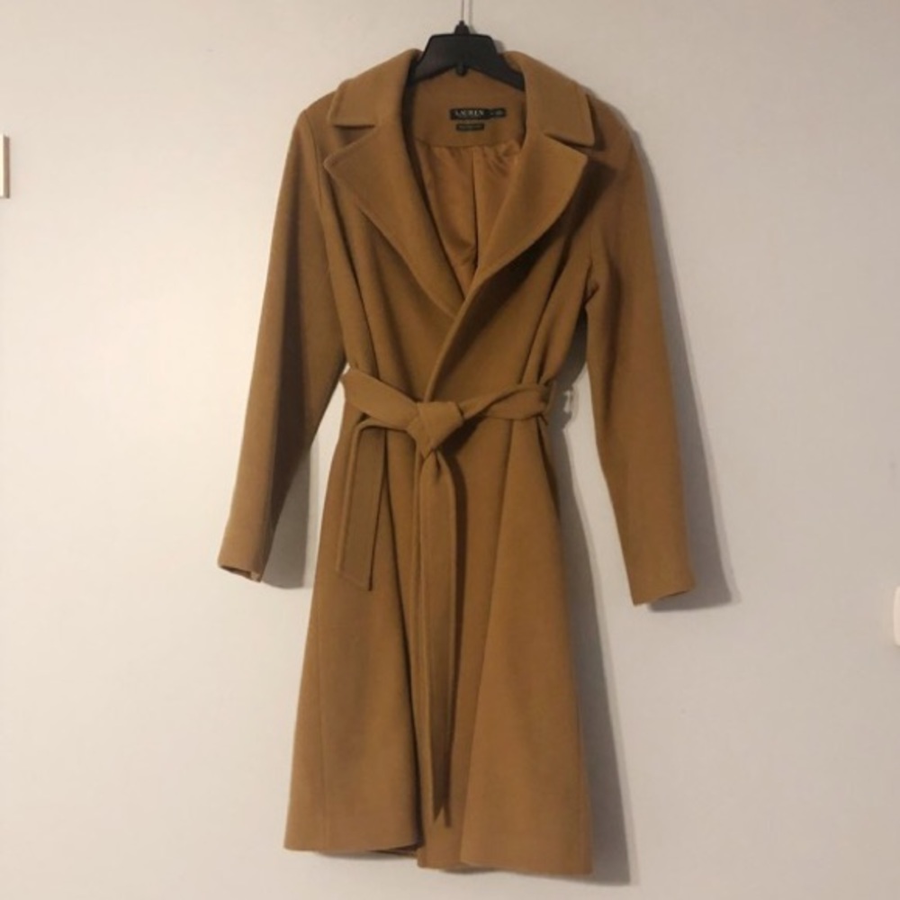 Lauren by Ralph Lauren Wool Blend Wrap Coat